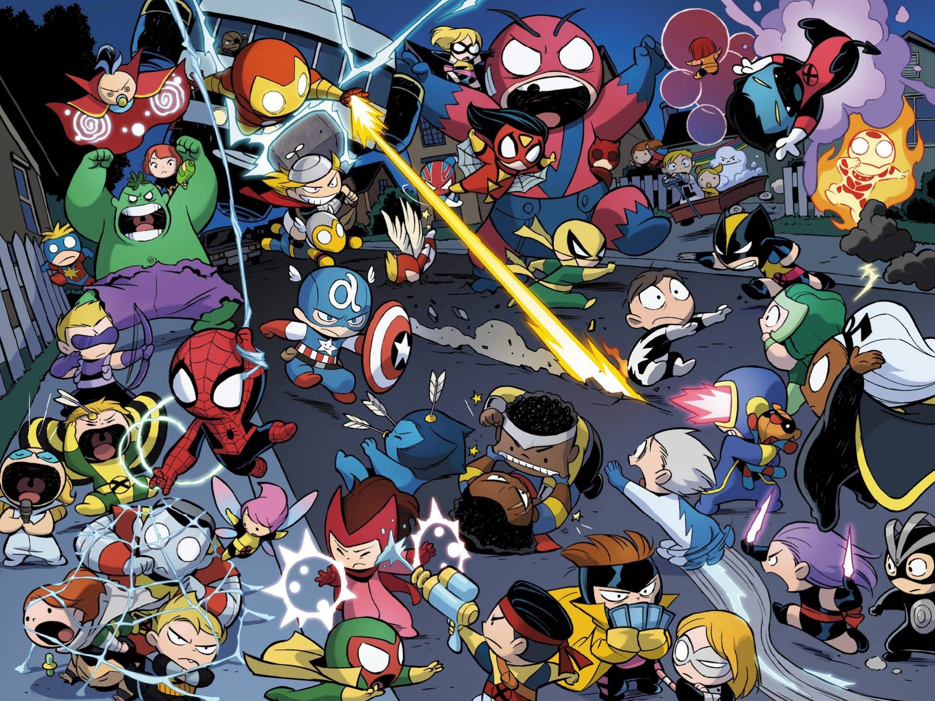 Avengers vs. X-Men Babies Picture