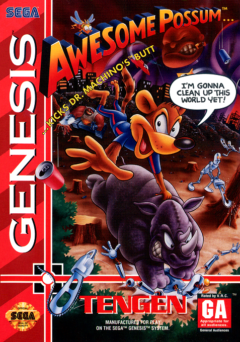video game Awesome Possum Kicks Dr. Machino's Butt Image