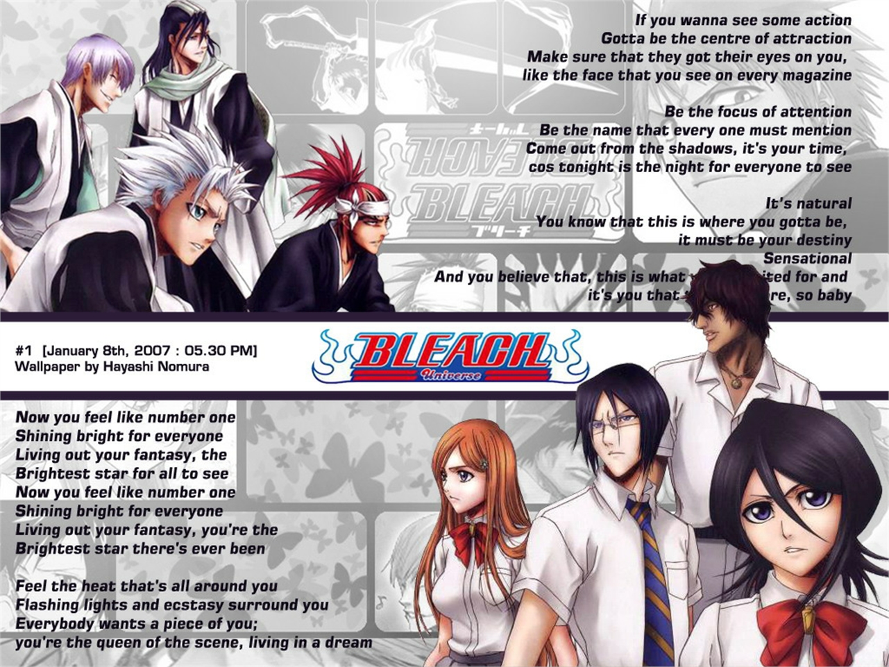 My Top 25 Favourite Bleach Characters (from left to right) : r/bleach