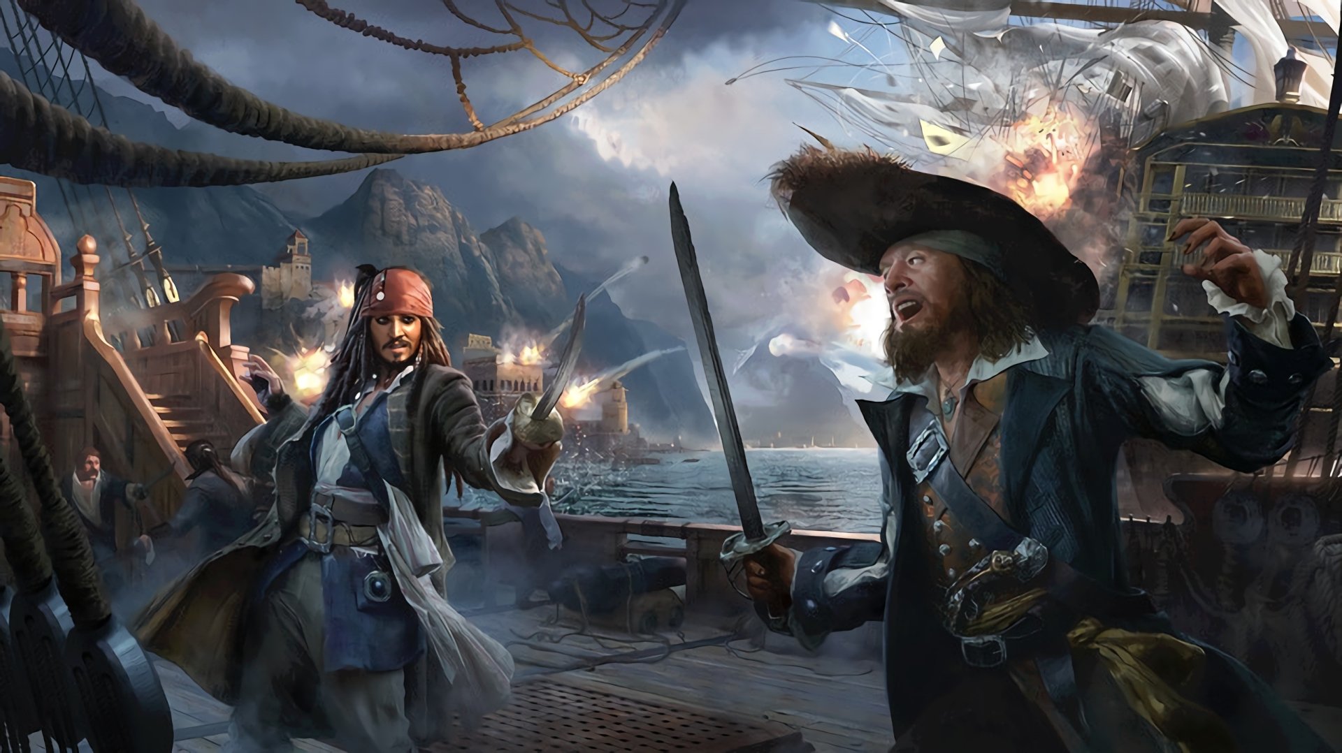 pirates of the caribbean tow game