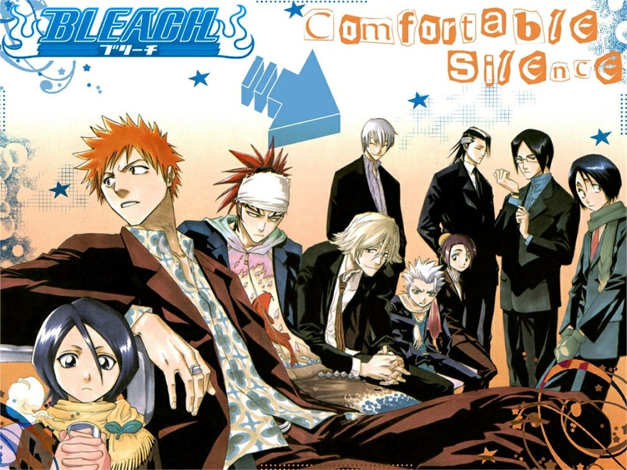 Hanataro Yamada Kisuke Urahara Momo Hinamori Gin Ichimaru Rukia Kuchiki Byakuya Kuchiki Uryu Ishida Tōshirō Hitsugaya Renji Abarai Ichigo Kurosaki Anime Bleach Image