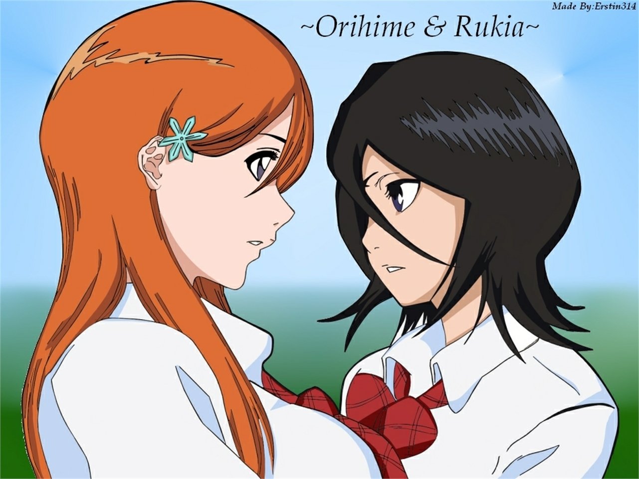 Anime Bleach Orihime Inoue Rukia Kuchiki Image. 