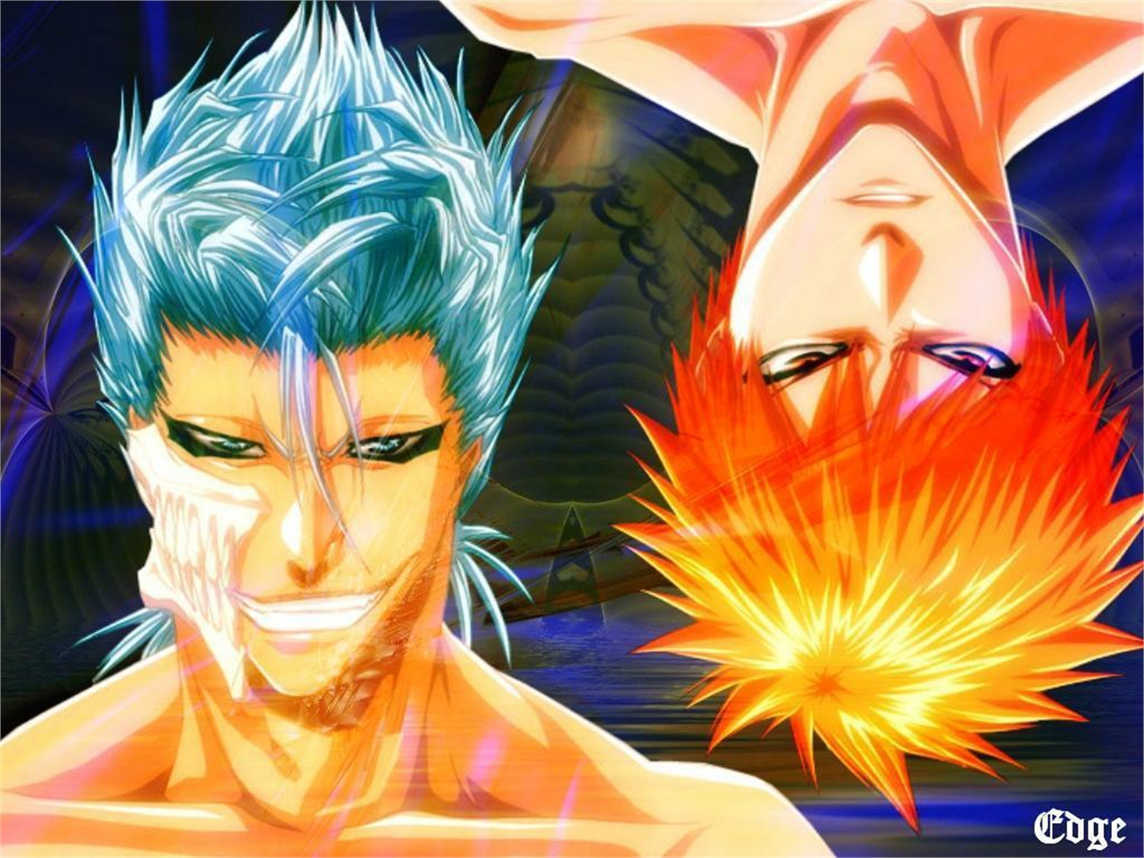 Ичиго и гриммджоу. Grimmjow Ichigo. Гриммджоу Джагерджак и Ичиго Куросаки. Гриммджоу и Ичиго. Блич Куросаки и Гриммджоу.