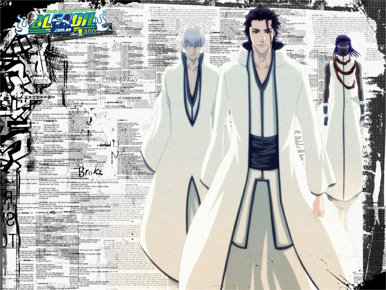 Kaname Tosen Sōsuke Aizen Gin Ichimaru Anime Bleach Image