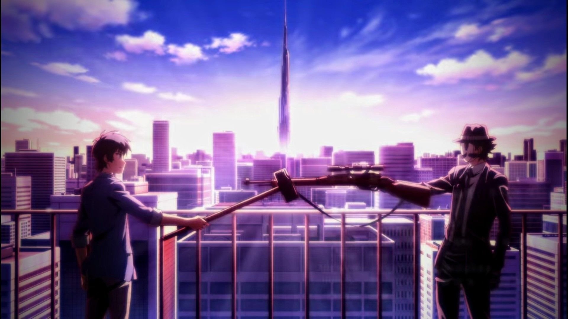 Tenkuu Shinpan Anime High-Rise Invasion Image