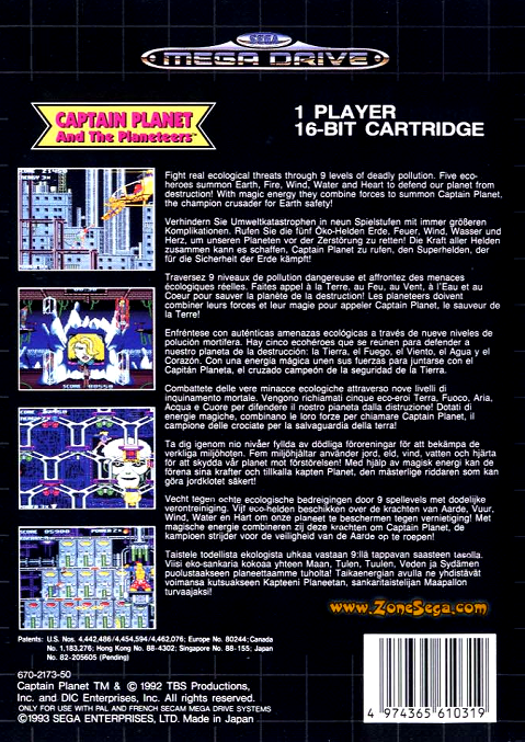 video game Captain Planet and the Planeteers Image