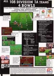video game College Football USA 96 Image