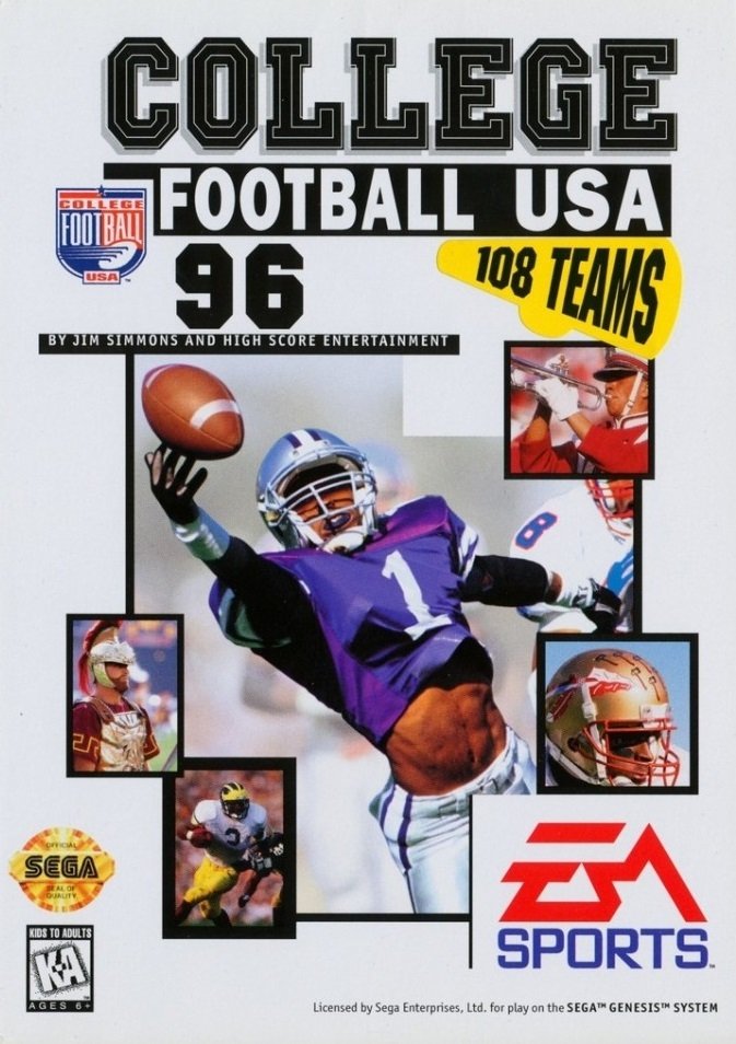 video game College Football USA 96 Image