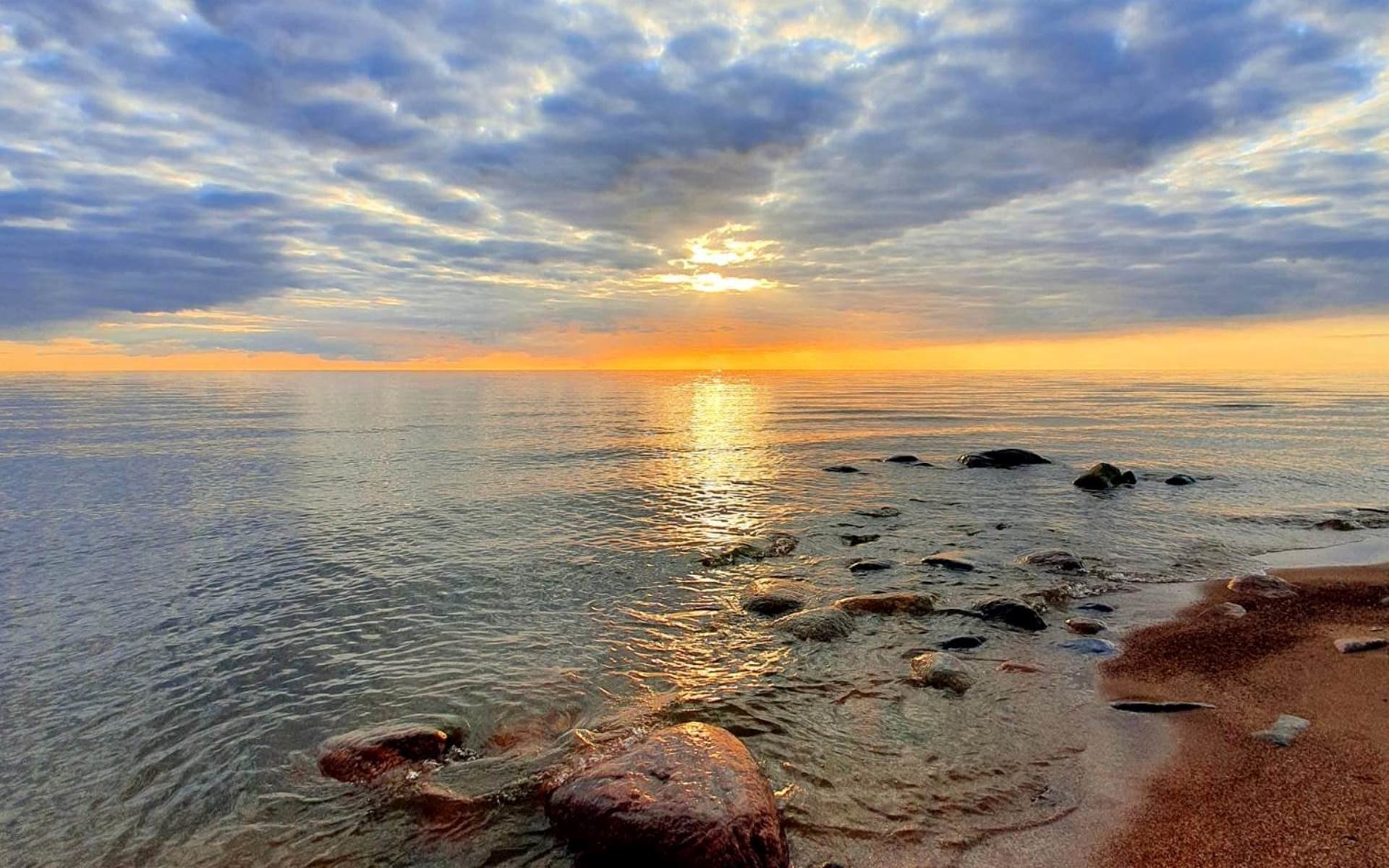  Sunset in Latvia by Ingvila Zeibote