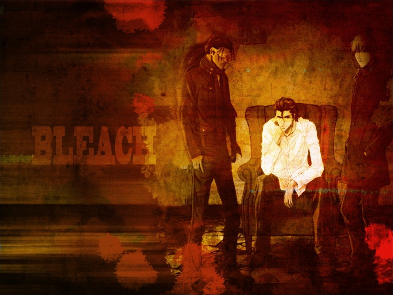 Kaname Tosen Sōsuke Aizen Gin Ichimaru Anime Bleach Image