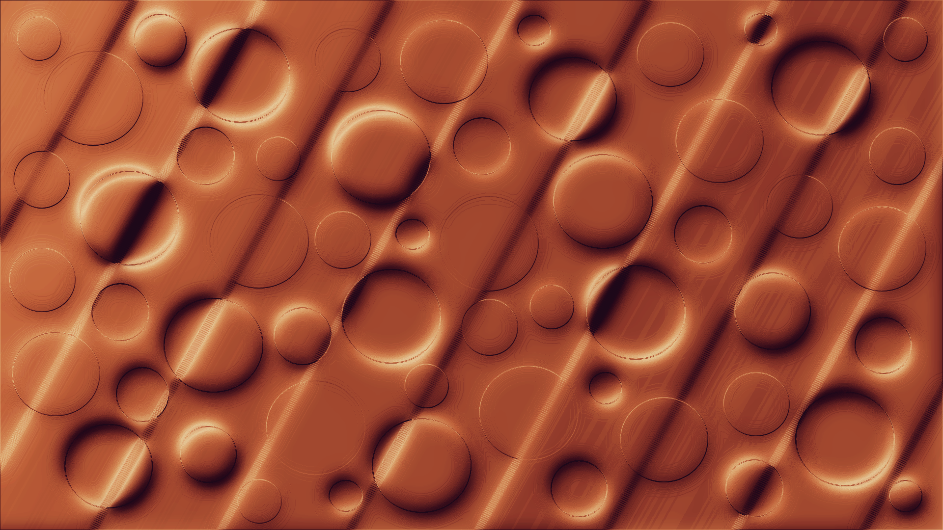 Brown Abstract 3D Circles by lonewolf6738 by lonewolf6738
