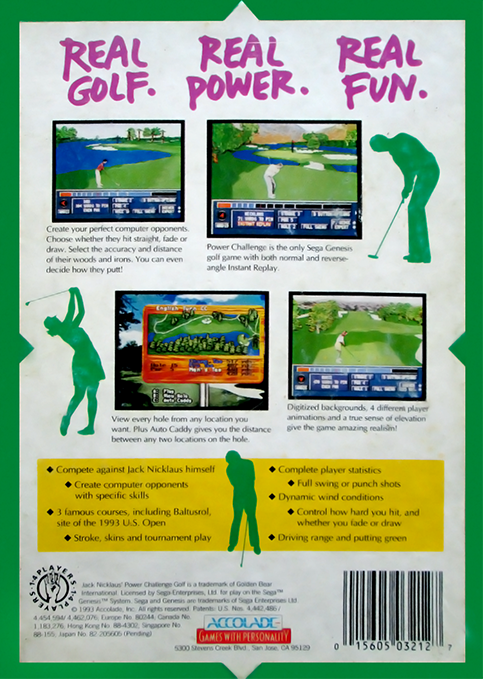 video game Jack Nicklaus' Power Challenge Golf Image