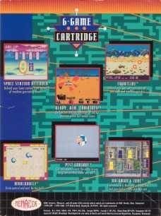 video game Menacer 6-Game Cartridge Image