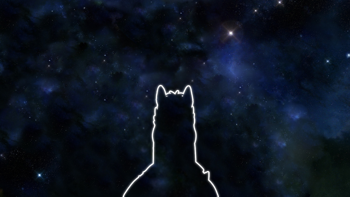 Bojack Horseman Outline in Space by LordzSpectron