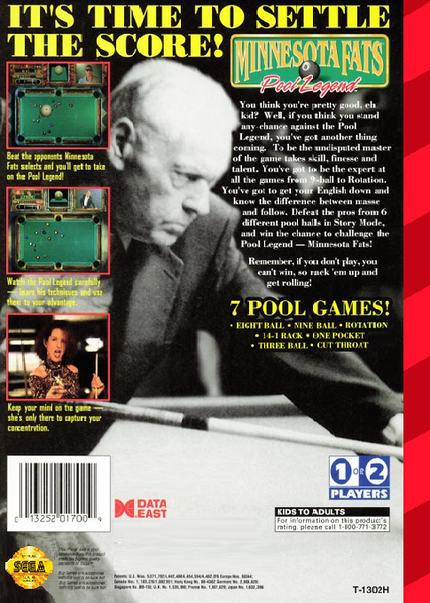 video game Minnesota Fats: Pool Legend Image