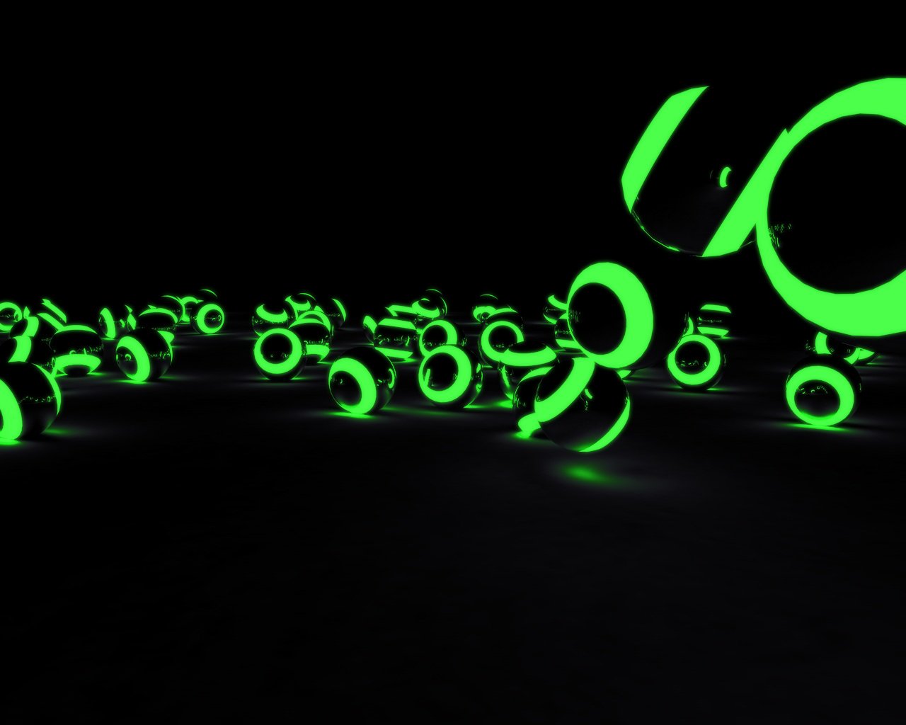 Download CGI 3D Glow Green Artistic Abstract Abstract Green Image