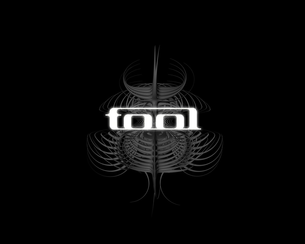The image features the logo of Tool, a well-known music band, set against a dark background with intricate, abstract designs.