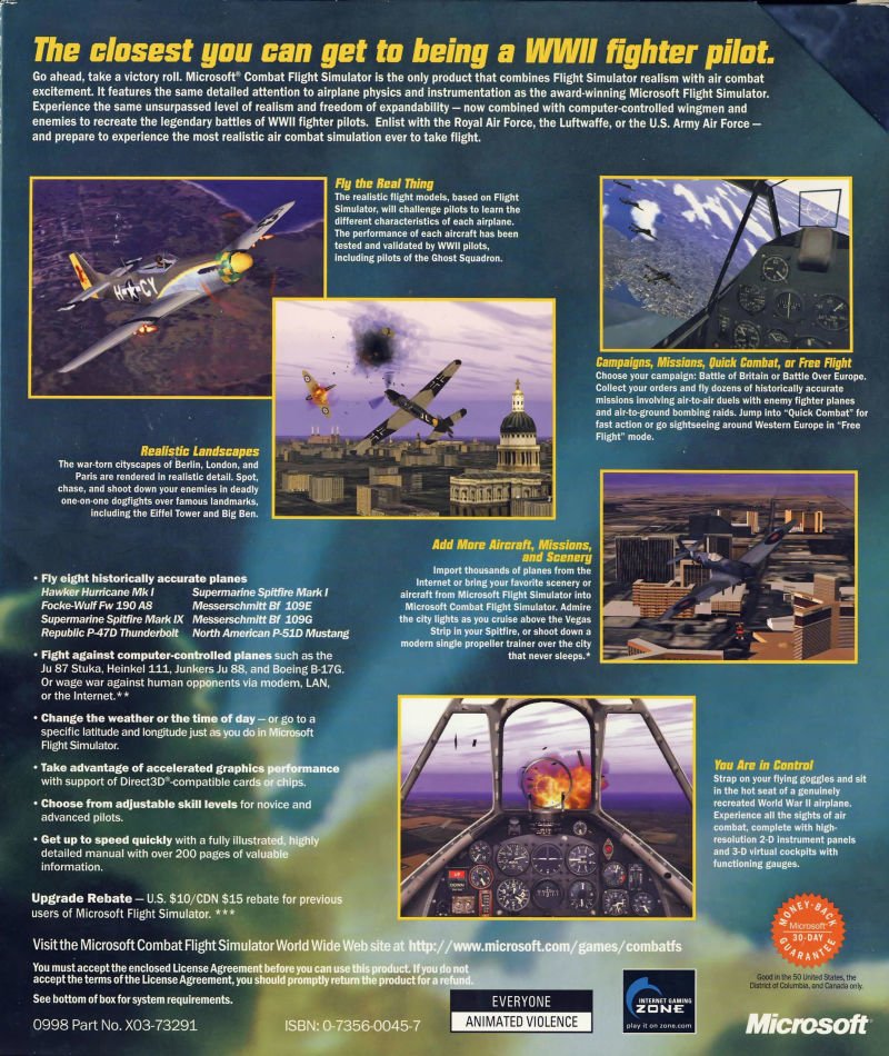 video game Microsoft Combat Flight Simulator Image