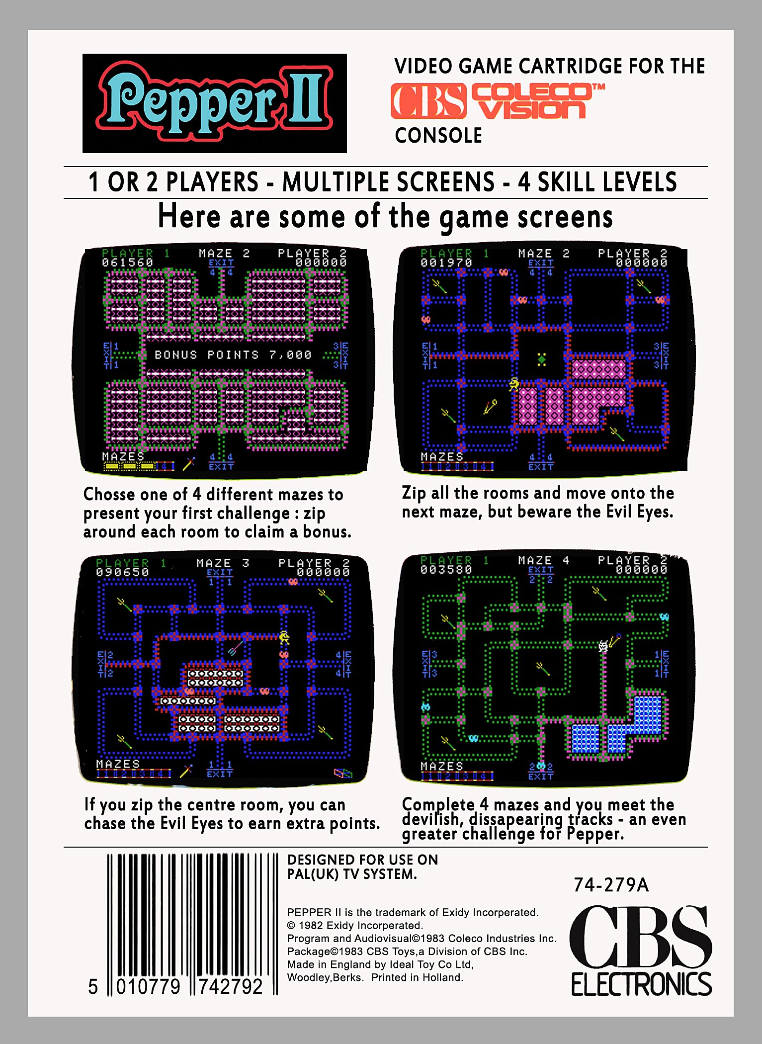 video game Pepper II Image