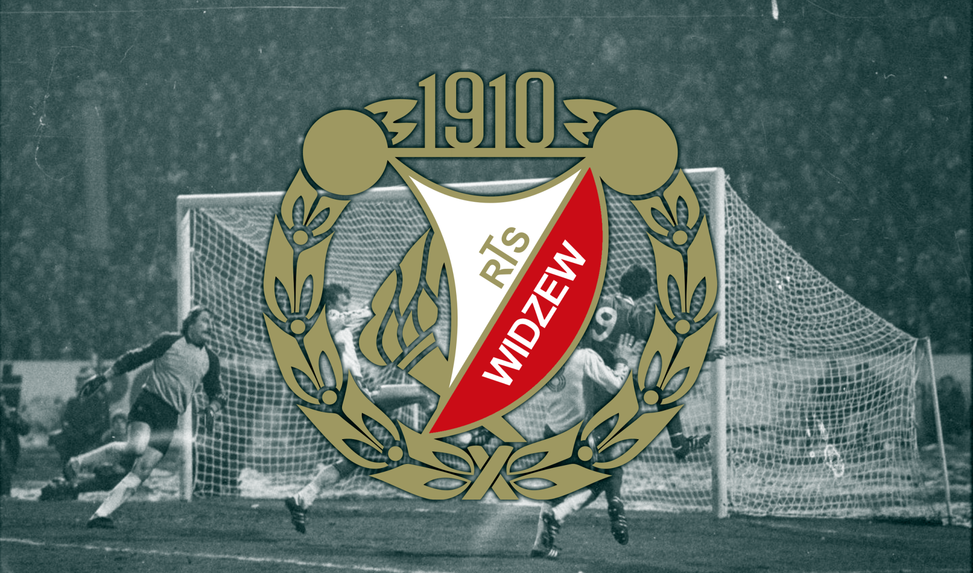 Historical Polish soccer Widzew Łódź Sports Image
