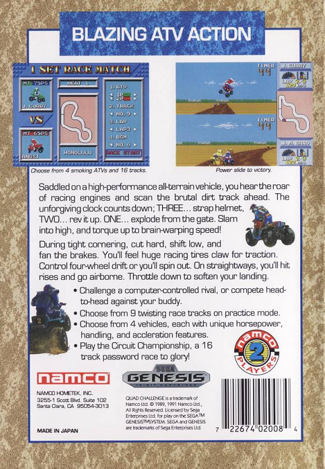 video game Quad Challenge Image
