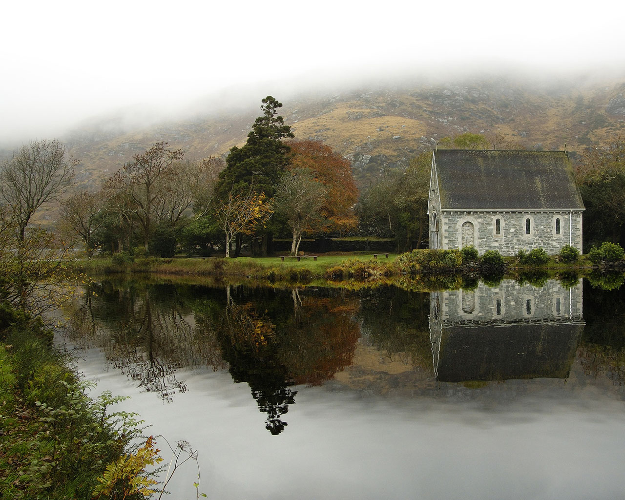 Gougane Barra is a settlement, west of Macroom in County Cork, Ireland.