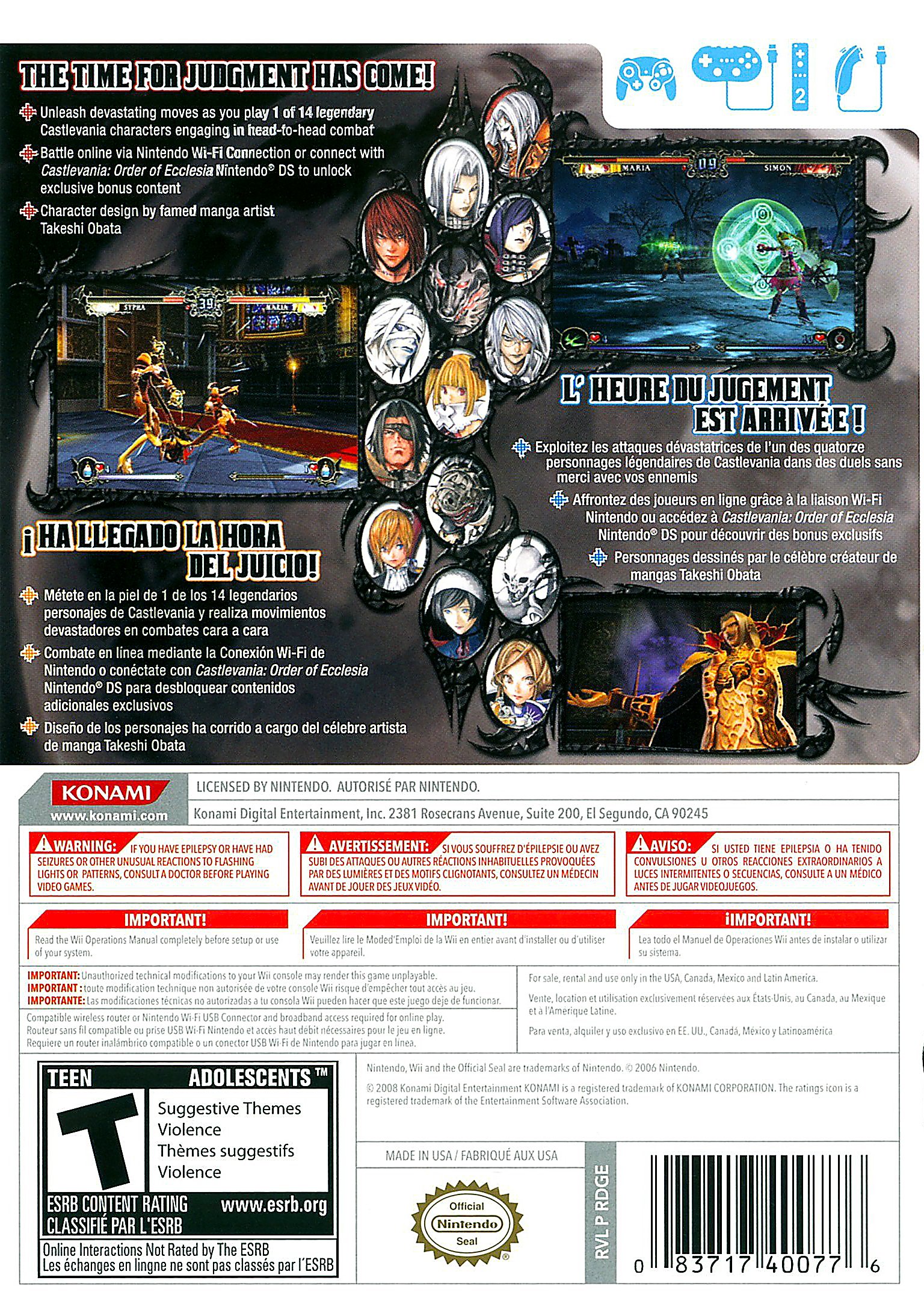 video game Castlevania Judgment Image