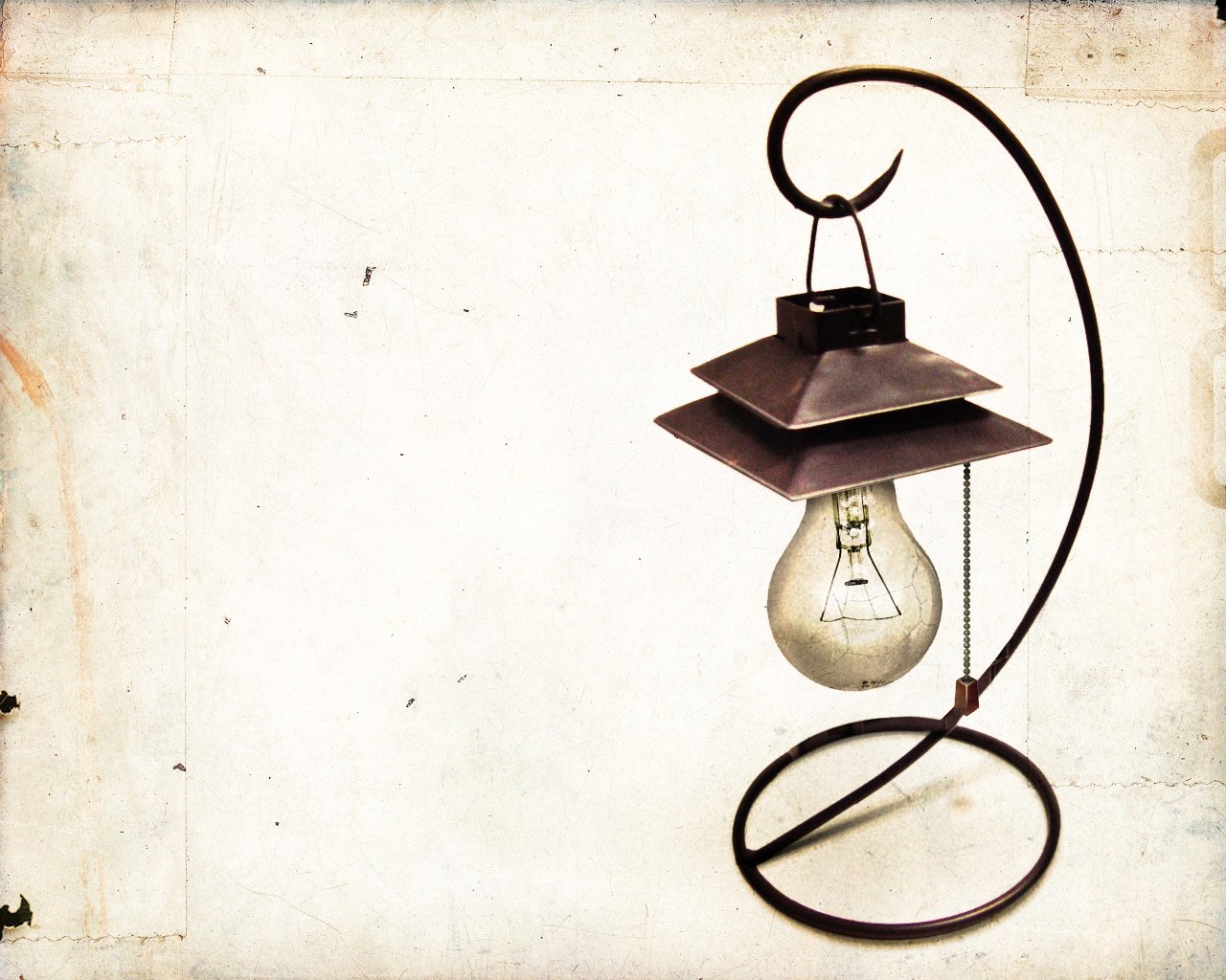 man made light bulb Image