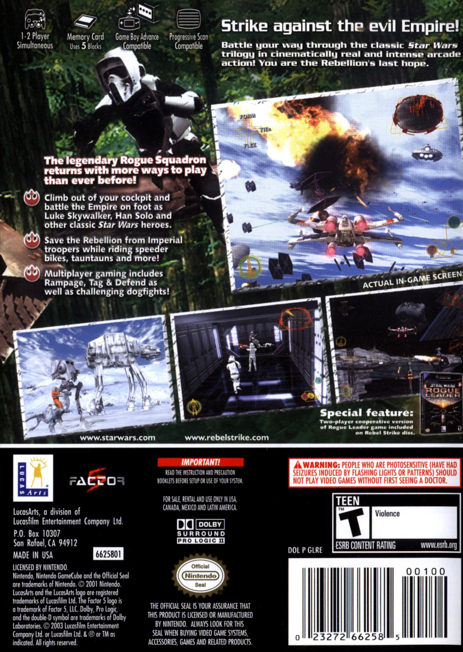 video game Star Wars Rogue Squadron III: Rebel Strike Image