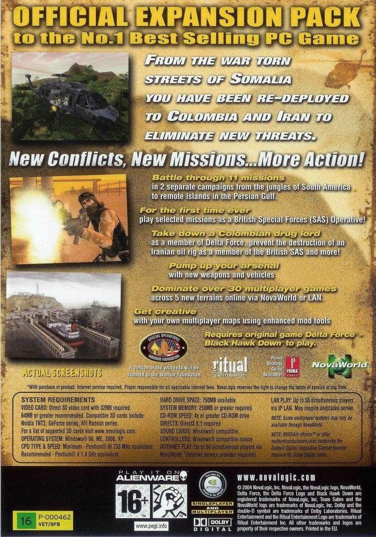 video game Delta Force: Black Hawk Down - Team Sabre Image