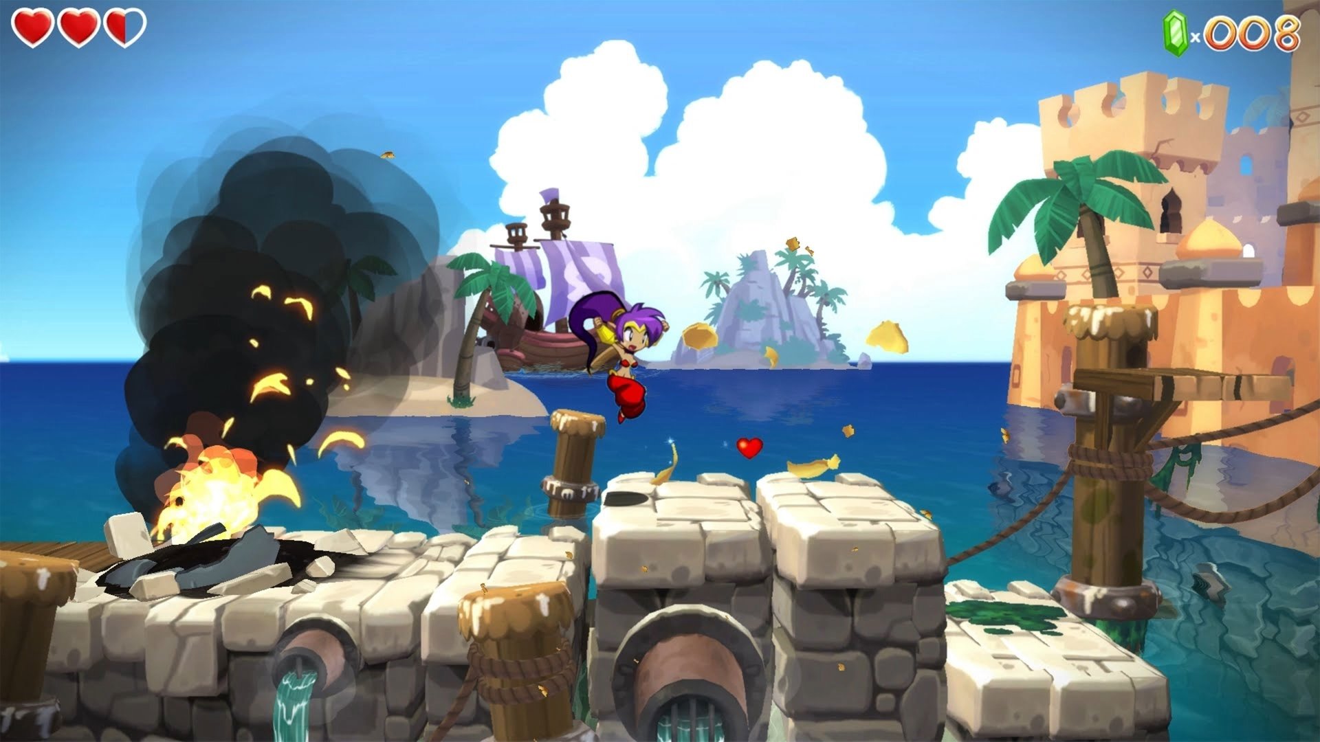 video game Shantae Half-Genie Hero Platformer adventure colorful Image
