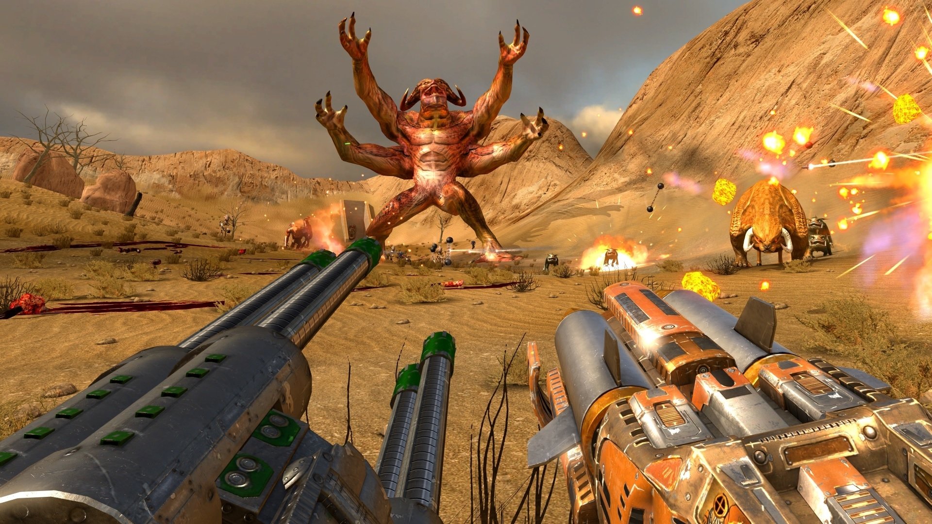 video game Serious Sam VR: The First Encounter monster battle weapon Image