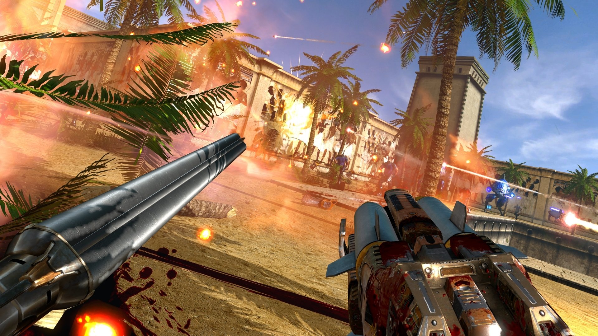 video game Serious Sam VR: The First Encounter shooting Action explosion Image