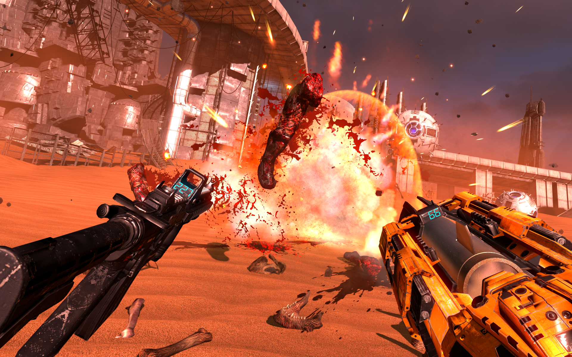 video game Serious Sam VR: The First Encounter Action explosion weapon Image