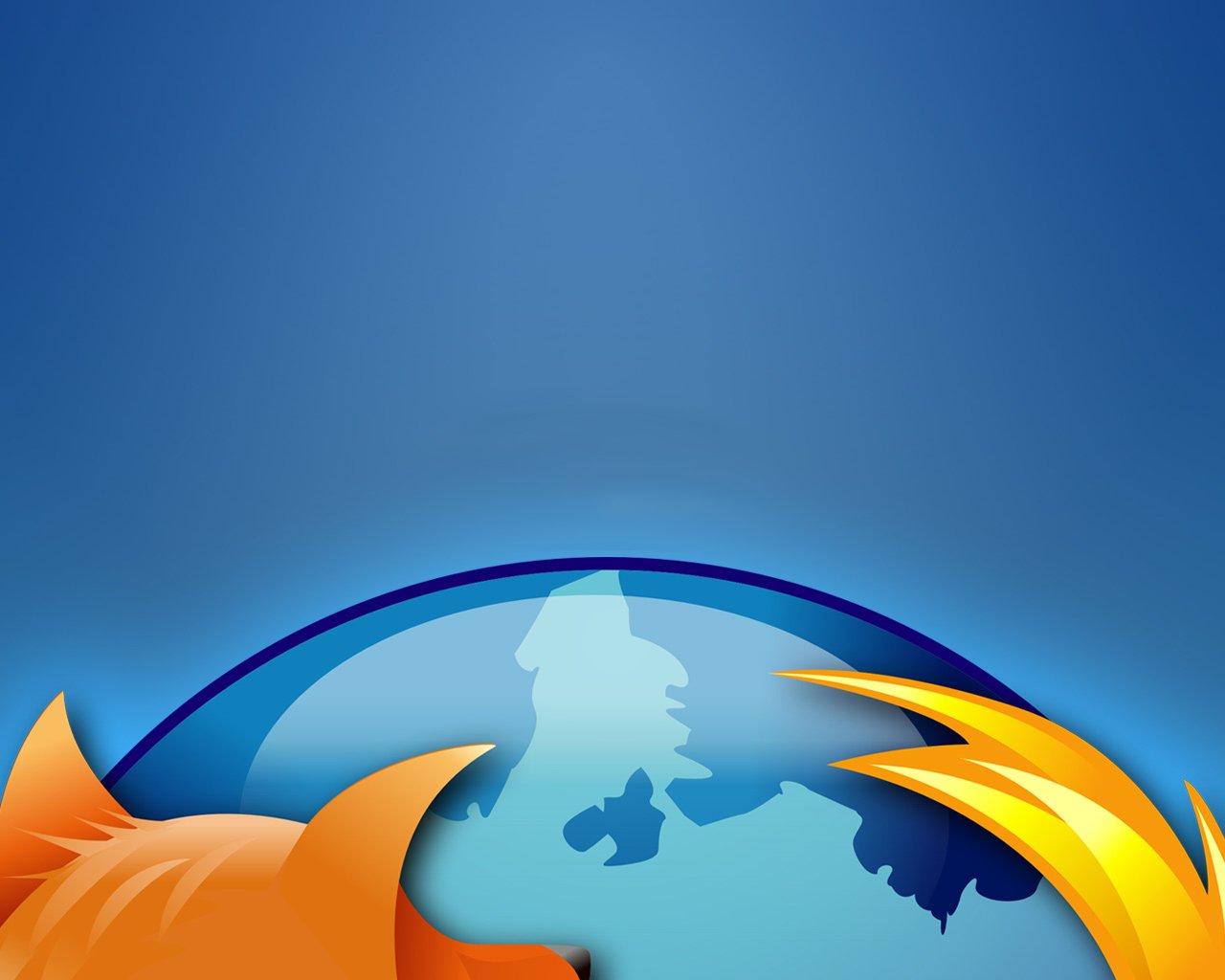 A vibrant graphic featuring the Firefox logo alongside a globe, emphasizing technology and global connectivity. The iconic fox and flames are set against a blue background.