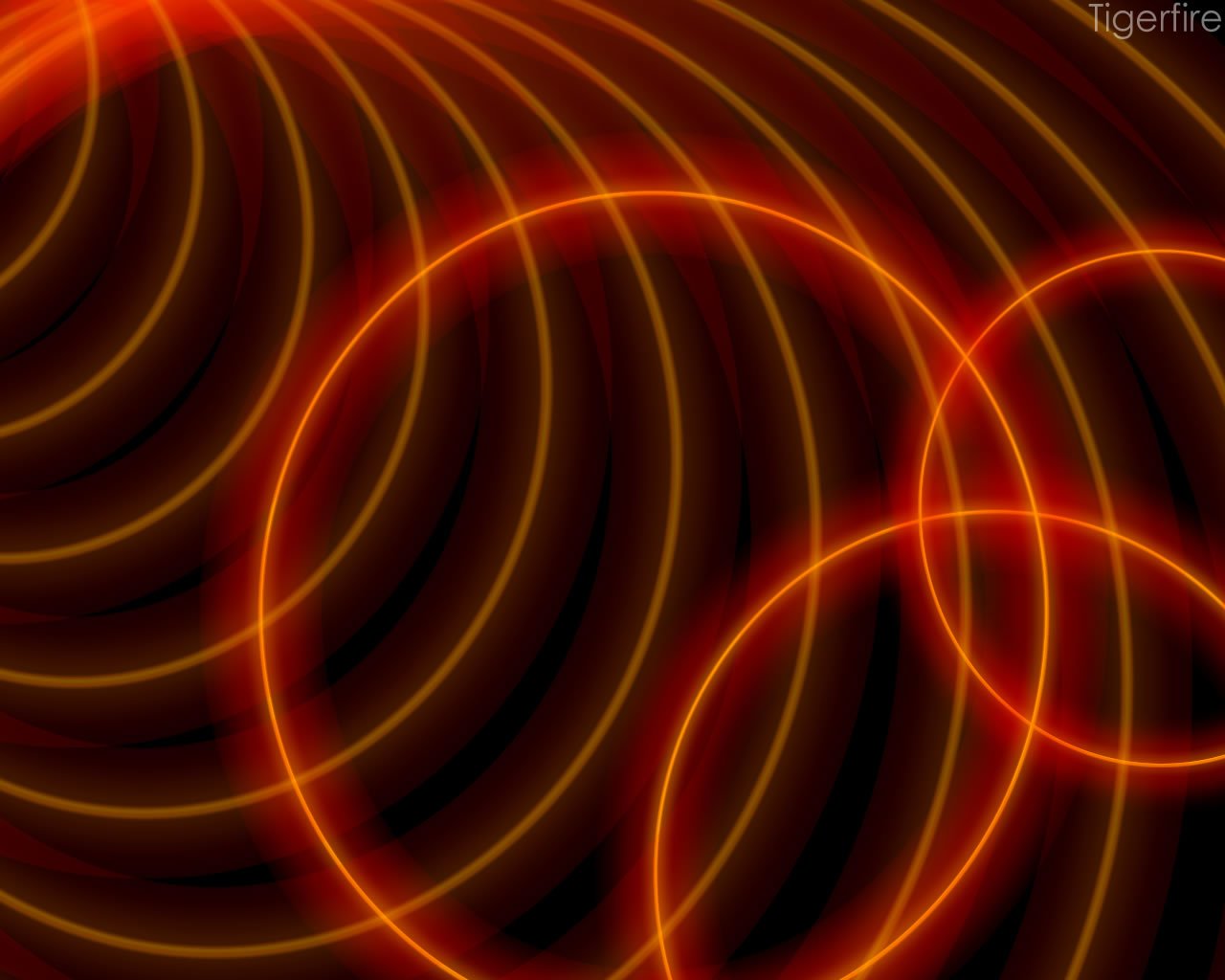 An abstract image featuring vibrant red waves and circles, interwoven with glowing lines against a dark background, creating a dynamic and energetic composition.