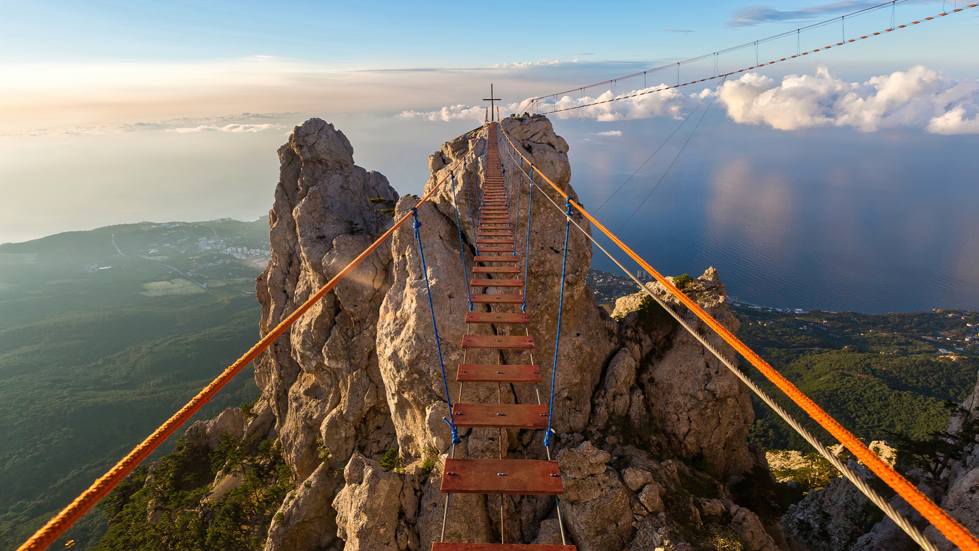 Bridge to the teeth of Ai-Petri, Crimean Mountains by Serge Titov