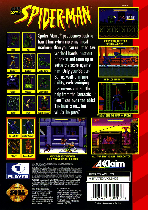 video game Spider-Man: The Animated Series Image