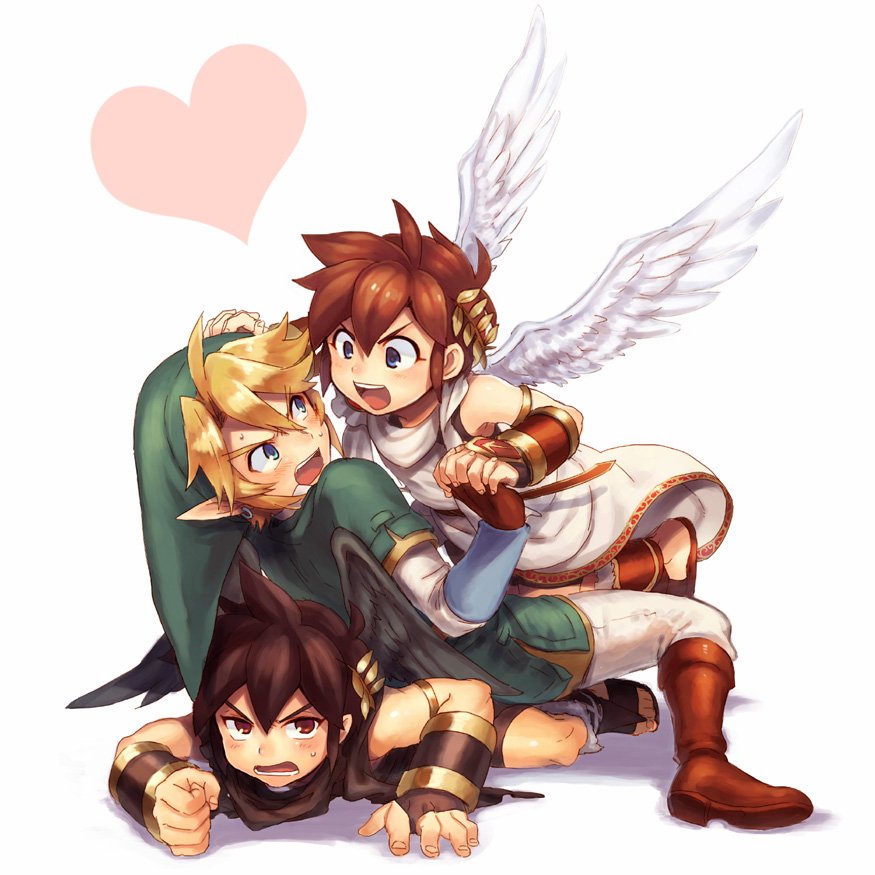 Dark Pit (Kid Icarus) Link Pit (Kid Icarus) video game crossover Image