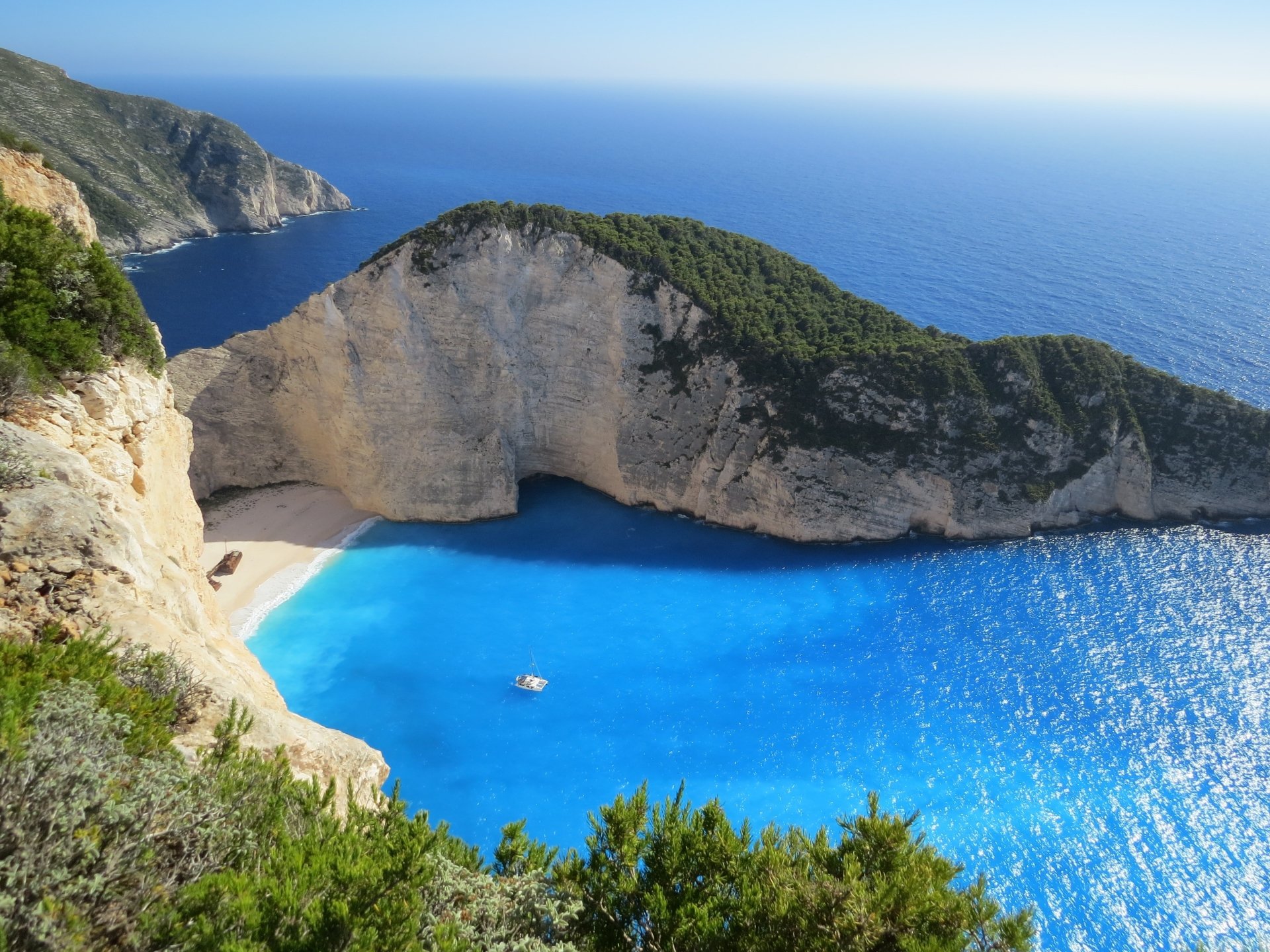 Zakynthos nature cliff Image