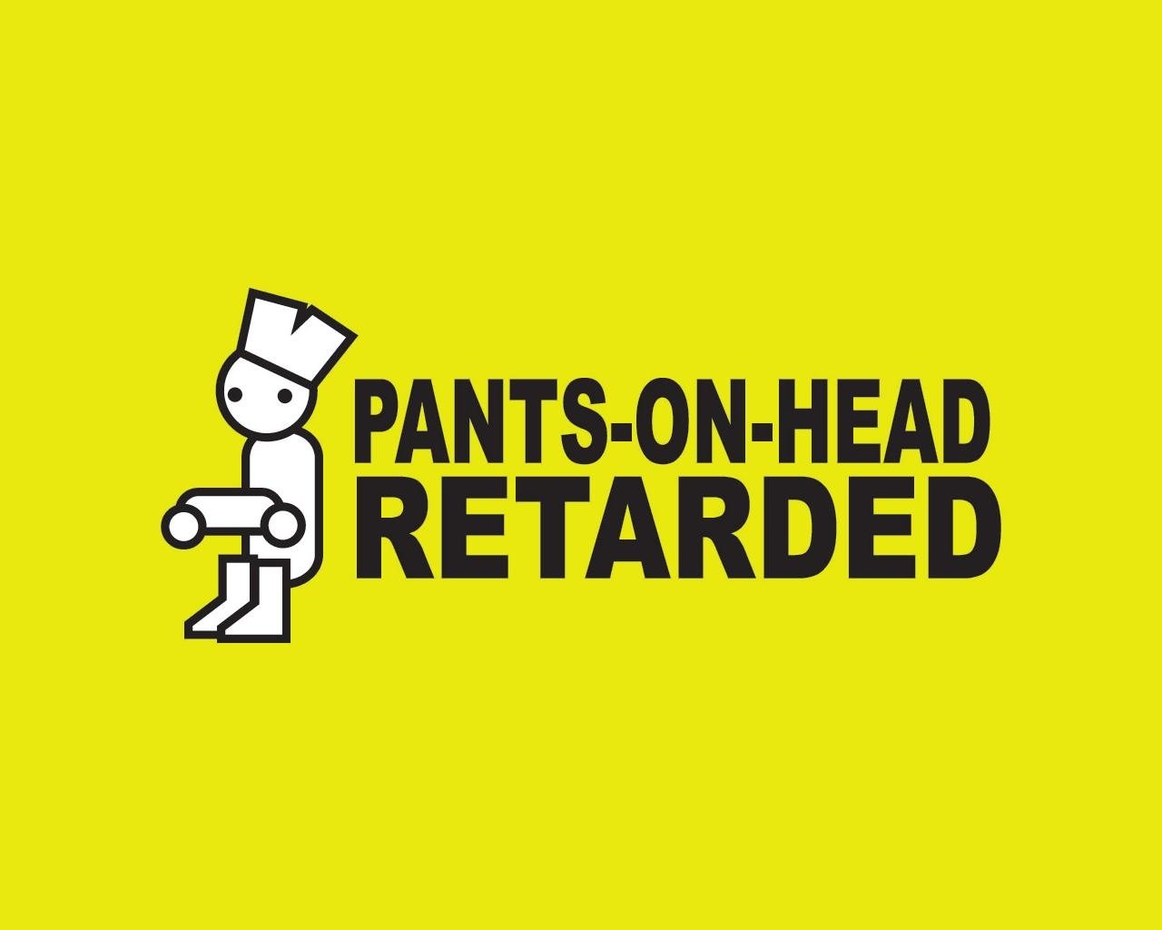 Zero Punctuation’s iconic stick figure character sits against a bright yellow background with the text Pants-on-Head Retarded in bold black letters.