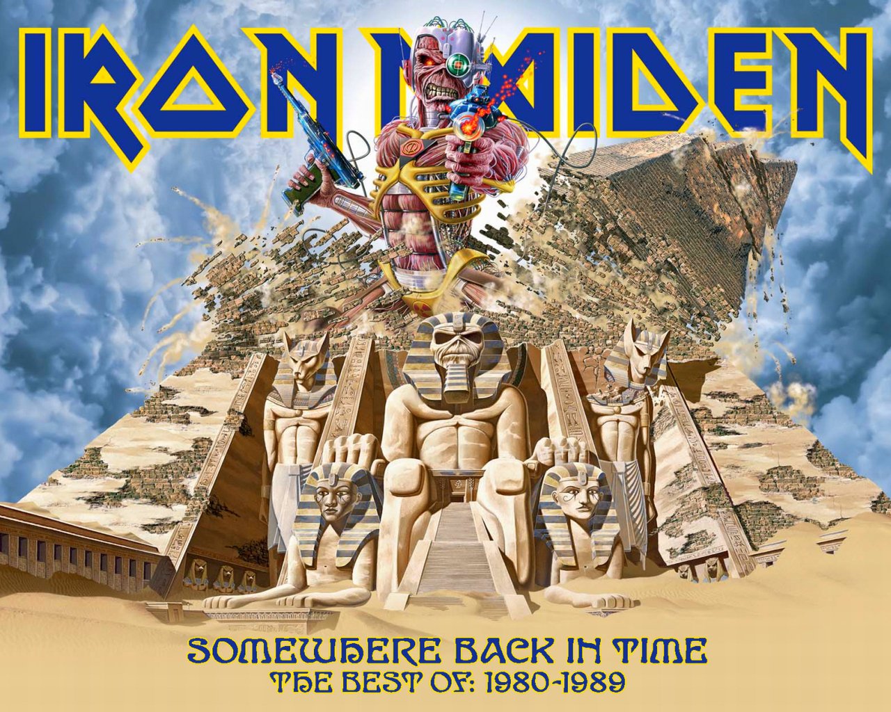Cartolina Iron Maiden - Somewhere Back In Time - Formato Standard, Senza Cornice, Collezionismo Musicale
