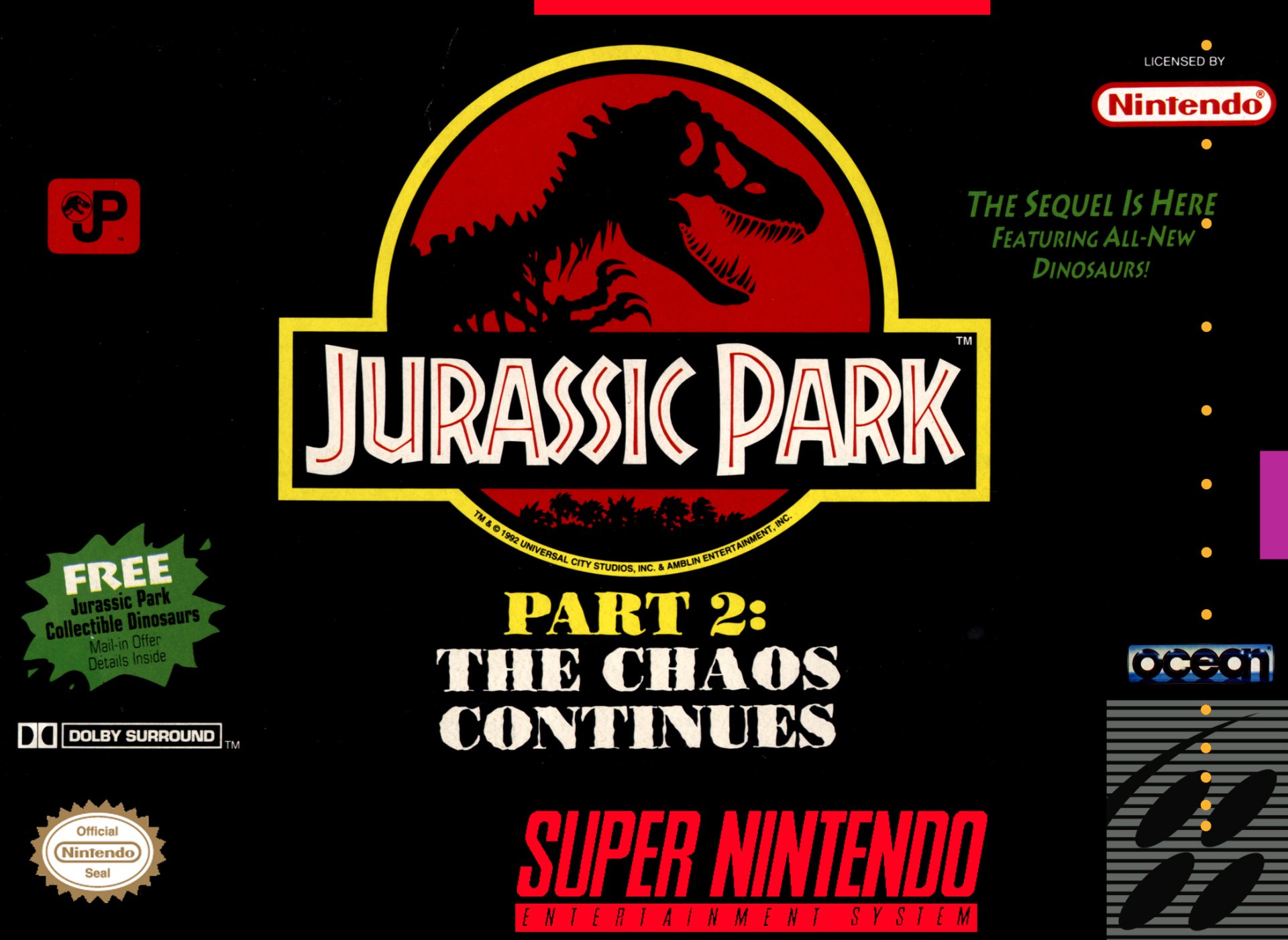 video game Jurassic Park Part 2: The Chaos Continues Image