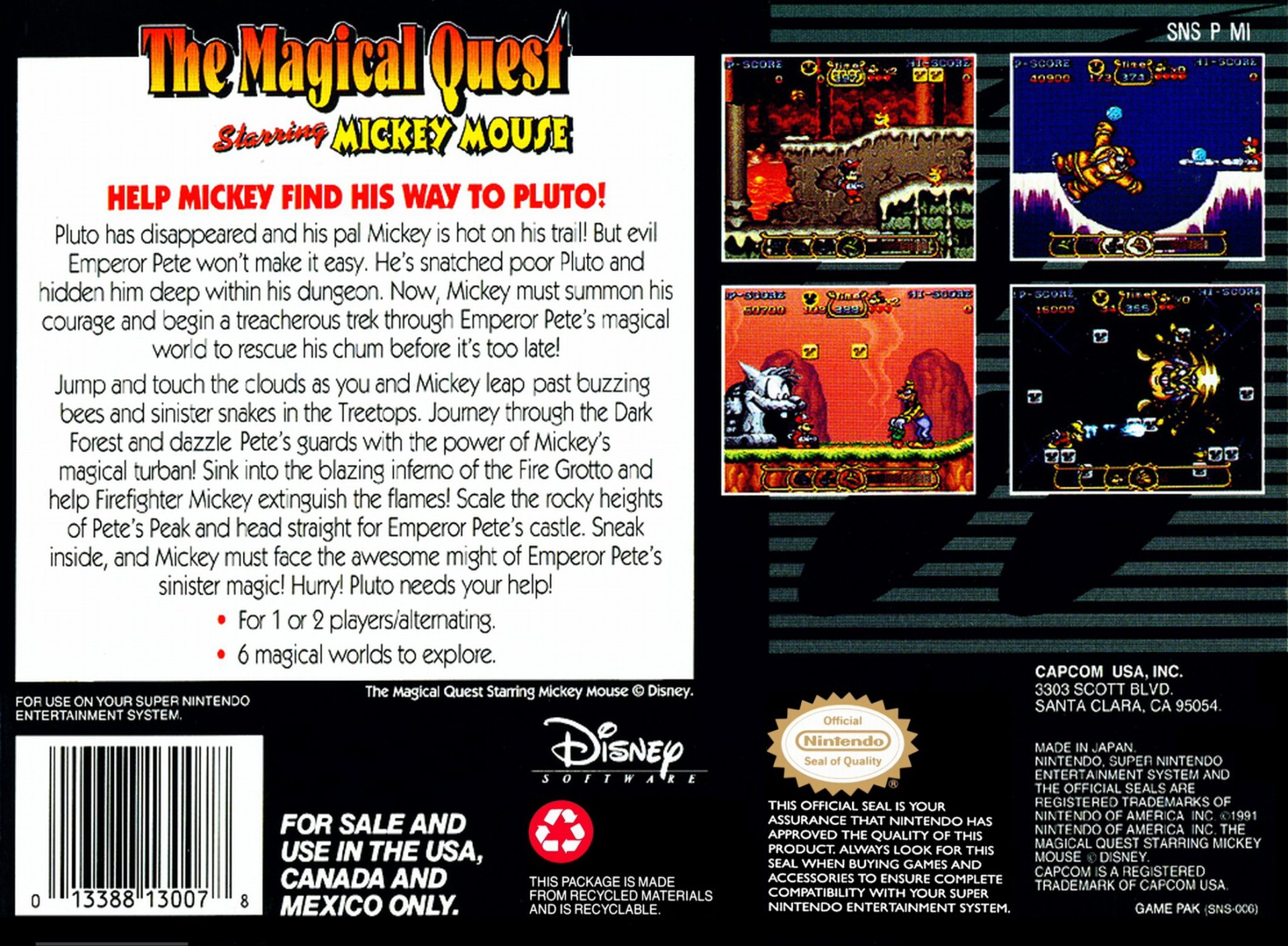video game The Magical Quest Starring Mickey Mouse Image