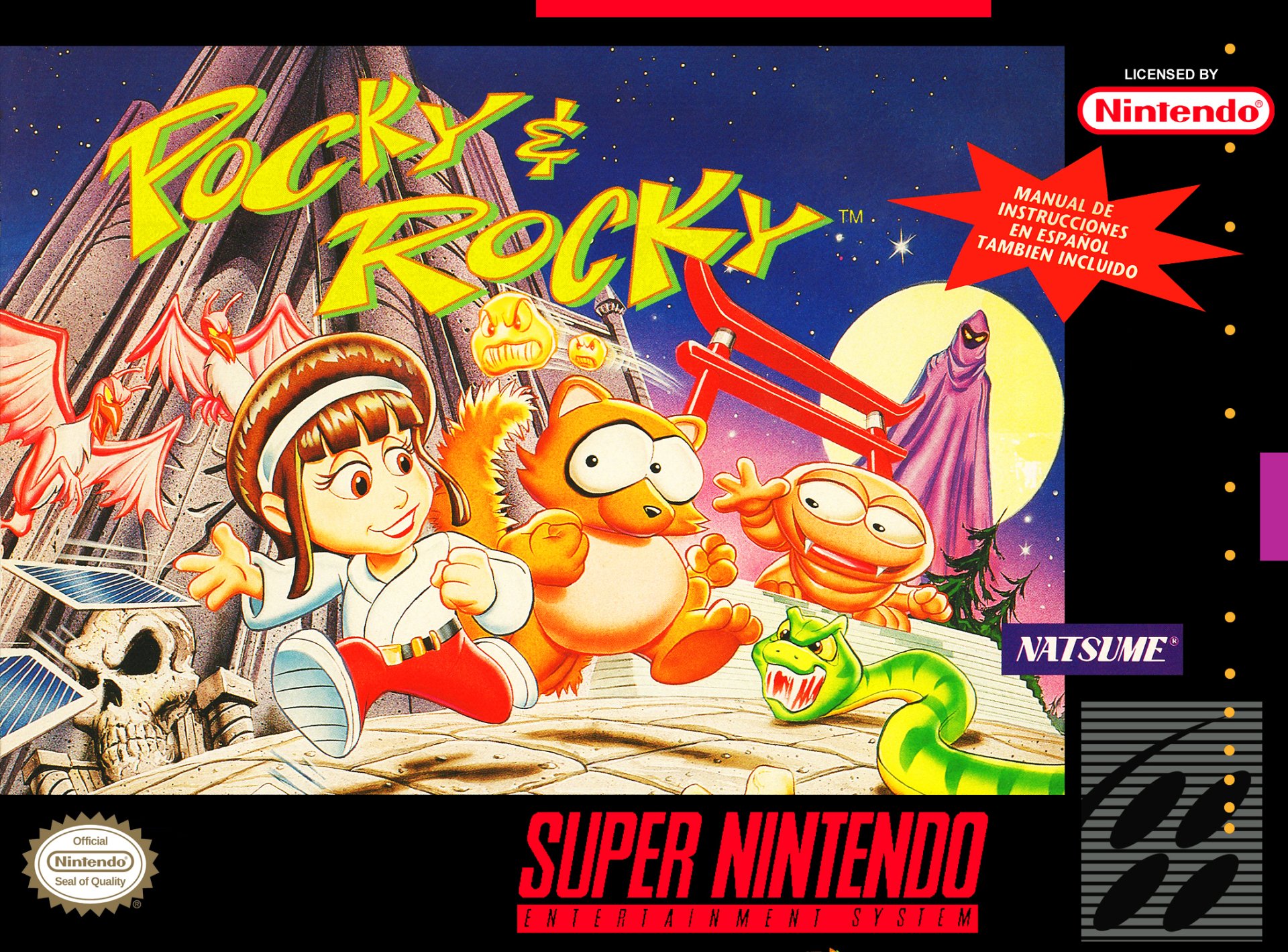 video game Pocky & Rocky Image
