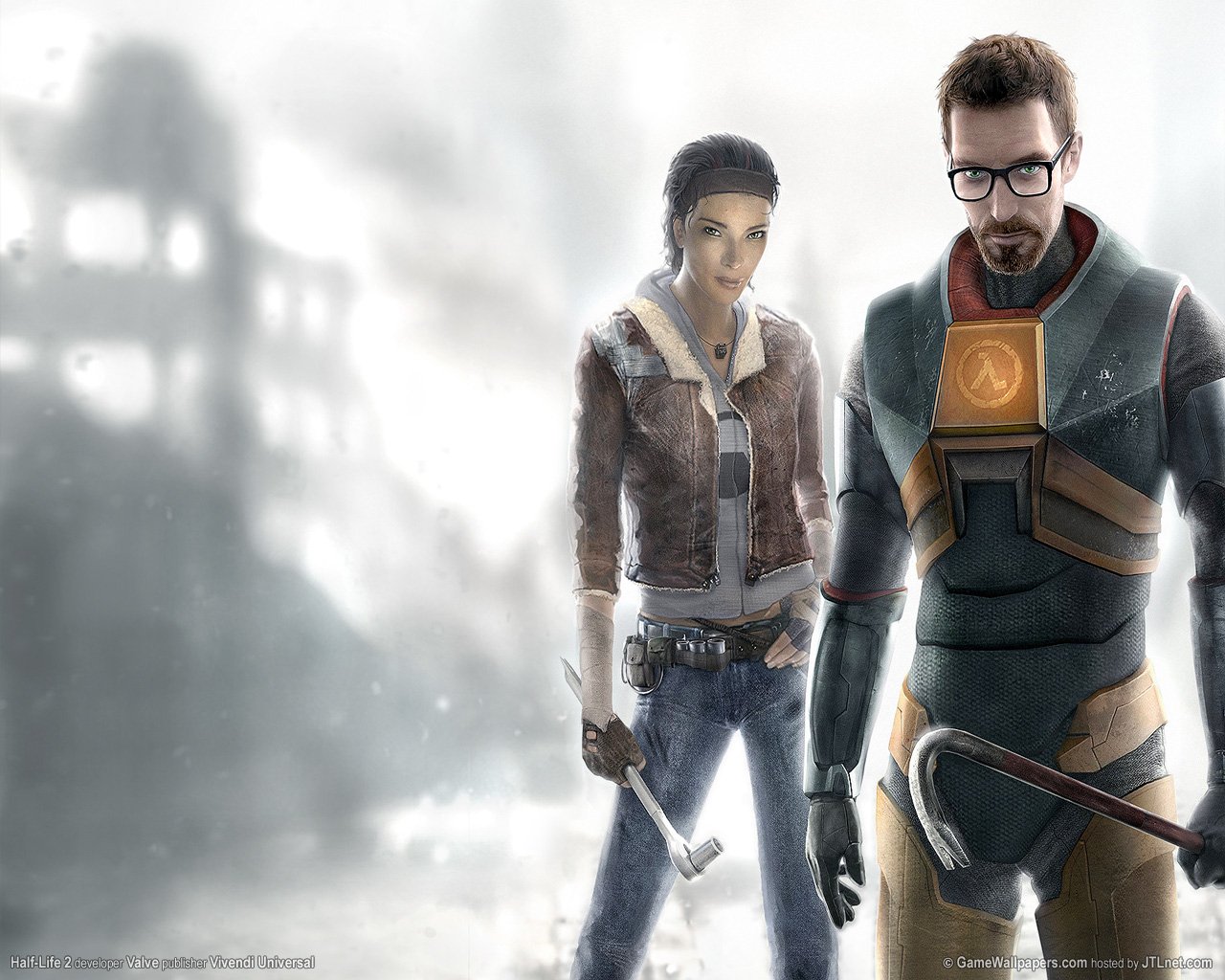 Gordon Freeman Alyx Vance video game Half-Life 2 Image
