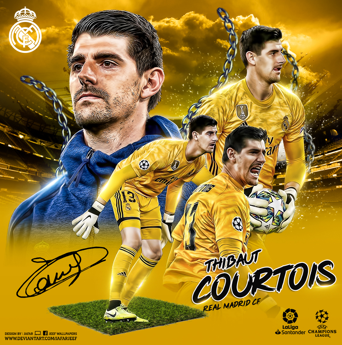 Thibaut Courtois Picture by Jafar Jeef