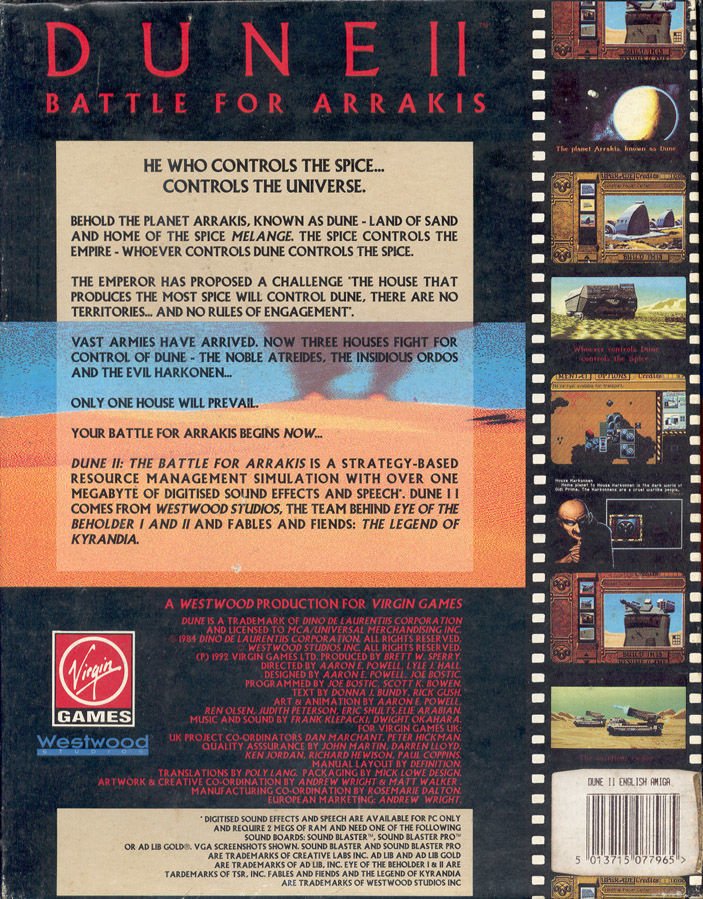 video game Dune II - The Battle for Arrakis Image