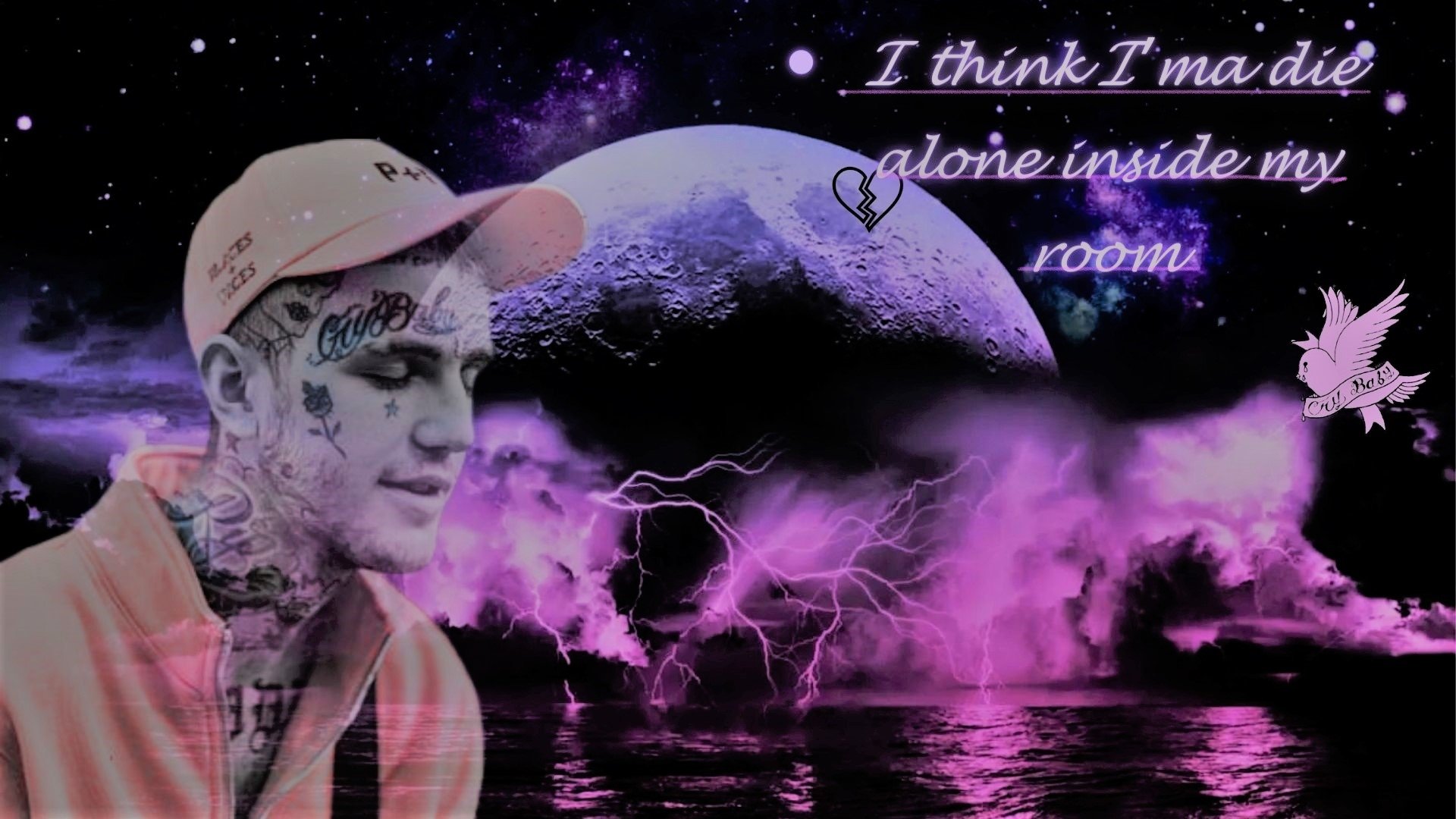  I think I'ma die alone inside my room (eu acho que morrerei sozinho dentro do meu quarto) -lil peep