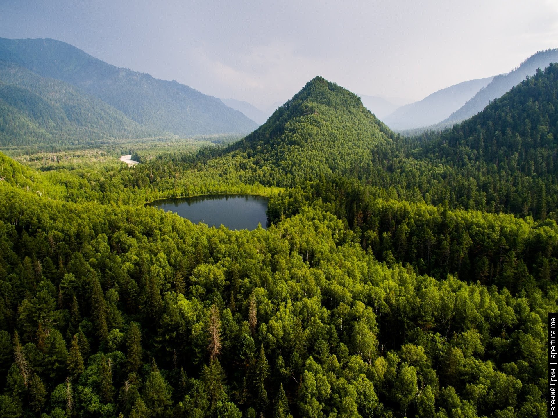  Lake Surrounded by Mountain Forest